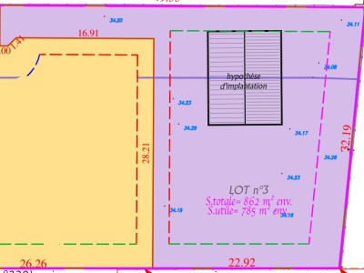 TERRAIN A VENDRE - FRETIN - 862 m2 - 250000 €