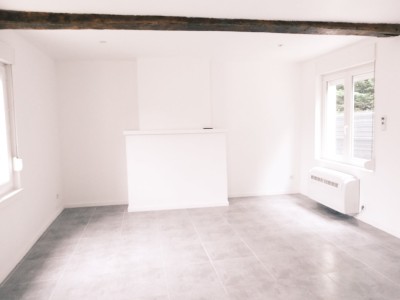 Maison semi flamande entirement rnove avec 2 chambres, cave et jardinet plein sud