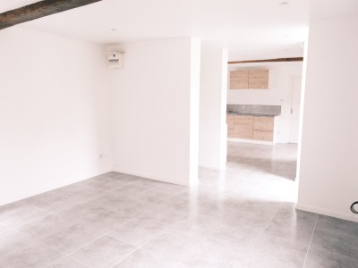 Maison semi flamande entirement rnove avec 2 chambres, cave et jardinet plein sud